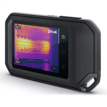 Termokamera FLIR C8, 320 x 240 px termiskais sensors, 3,5 collu LCD skārienekrāns, -20–450 °C, IP54, USB-C, 5 MP redzamās gaismas kamera