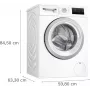 Bosch WAN2813APL Series 4 Priekšējās ielādes veļas mašīna 8 kg 1400 apgr./min Balta