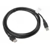 USB kabelis Lanberg CA-USBE-10CC-0030-BK 3m USB 2.0 Melns