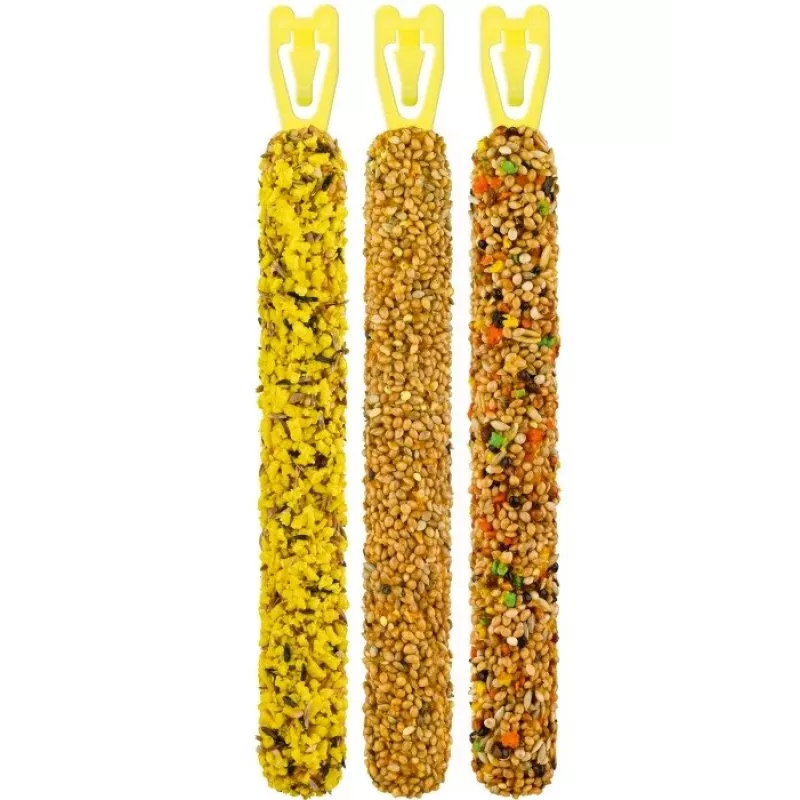 Putnu kārums Vitakraft Kräcker cilindrs 80 g ×3 – ar graudaugu garšu cietais našķis putniem