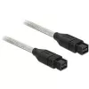 FireWire kabelis DeLOCK B/B 2,0m pelēks