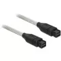 FireWire kabelis DeLOCK B/B 2,0m pelēks