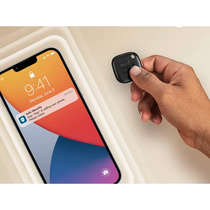 Bluetooth izsekotājs Anker Eufy SmartTrack Link — 2 gab. komplekts, pretpazaudēšanas risinājums iPhone un iPad ierīcēm