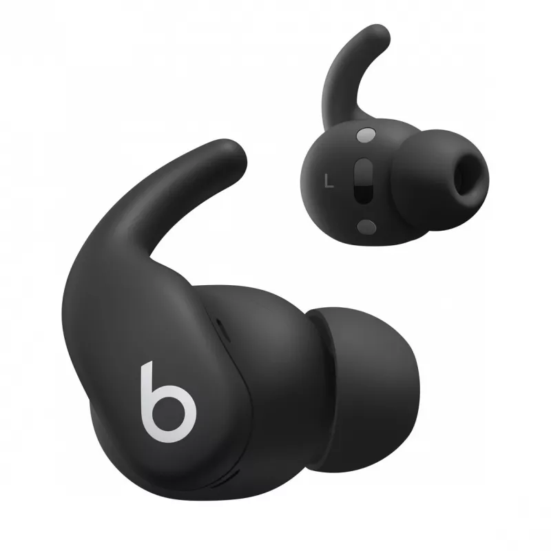 Ievietojamās bezvadu austiņas Apple Powerbeats Fit — IPX4 ūdensizturība, AKT, Bluetooth 1. klase, 7 h atskaņošana (30 h ar korpusu), skārienvadība, melna
