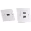 shiverpeaks BASIC-S HDMI sienas kontaktligzda, 2x HDMI, tīri balta