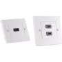 shiverpeaks BASIC-S HDMI sienas kontaktligzda, 2x HDMI, tīri balta