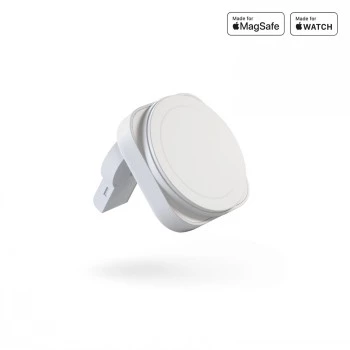 ZENS 2-IN-1 MAGSAFE + WATCH TRAVEL CHARGER BALTS