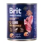 Mitrā suņu barība Brit Premium by Nature ar jēru un griķiem 800 g, bez graudiem, pieaugušiem suņiem, kanna