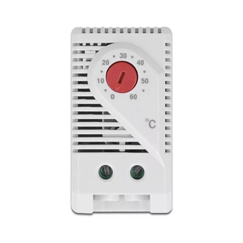 Termostats DELOCK 66824, plastmasas korpuss, IP20, 30 W, 250 V, 10 A, 43×60×33 mm, pelēks/sarkans