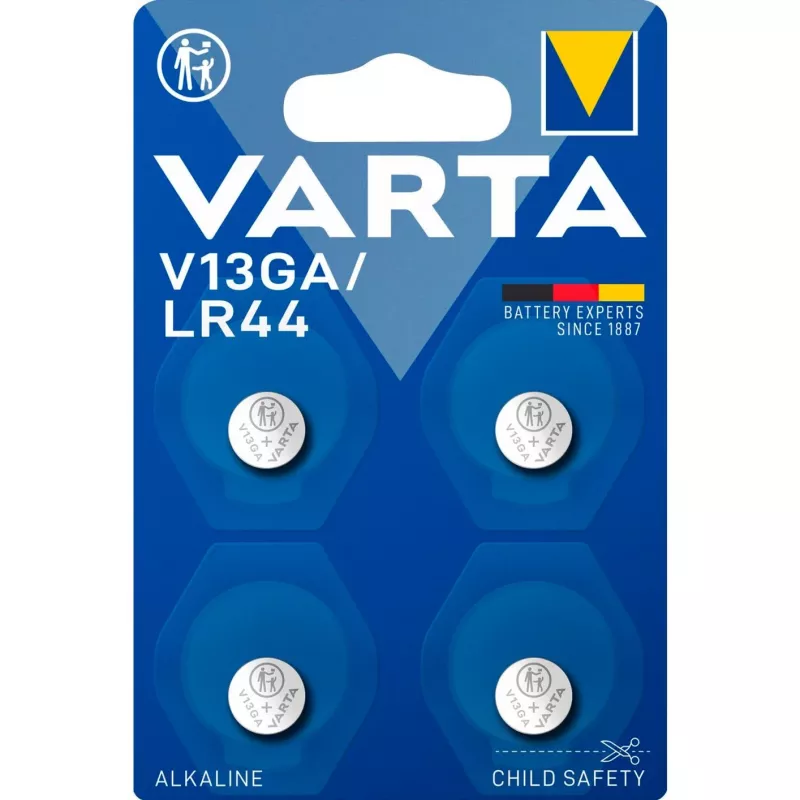 Vienreizlietojamā baterija Varta 04276 101 404 LR44 Alkalīnā 11.6x5.4 mm