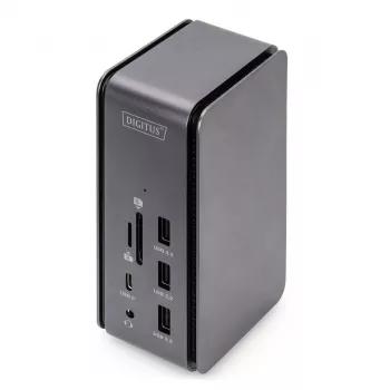 USB4 dokstacija Digitus DA-70897 8K USB Type-C 100 W jaudas piegāde