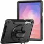 Kickstand Case jt berlin Samsung Galaxy Tab S11 planšetdatoram ar izturīgu rokas siksnu — melns