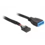 Iekšējais USB kabelis DeLOCK 83776 0,45 m tēviņš pret mātīti