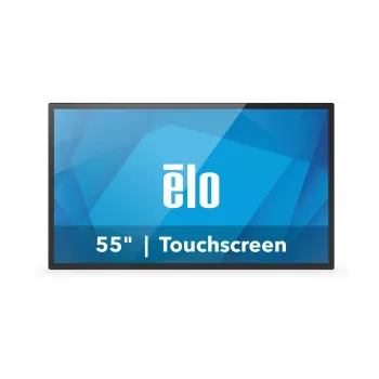 Elo 5554L, 138,6 cm (54,6''), projicēti kapacitatīvs, 4K, USB-C, Ethernet, komplekts, melns skārienjutīgs monitors (16:9), 138,6 cm (54,6''), projicēti kapacitatīvs, vairāku pieskārienu (40 punkti), izšķirtspēja