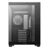 PC korpuss DeepCool CG530 4F Midi Tower Melns — rūdīts stikls, ATX/ITX/Micro ATX, 3x120mm ventilatori, USB-C