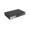 Switch Extralink VIRTUS V3 Unmanaged L2 16x Fast Ethernet (10/100) PoE 1U Melns