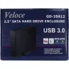 Inter-Tech Veloce GD-35612 - Ārējais disks - 3.5 inch (8.9 cm) - SATA 3Gb/s - USB 3.0
