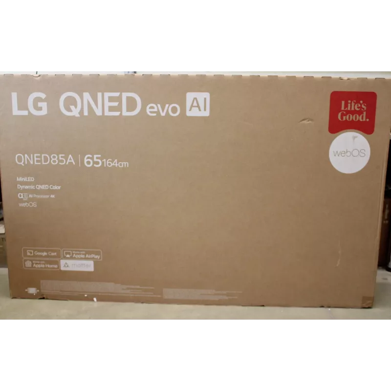 Television LG 65QNED85A3C 65 collas QNED MiniLED 4K UHD