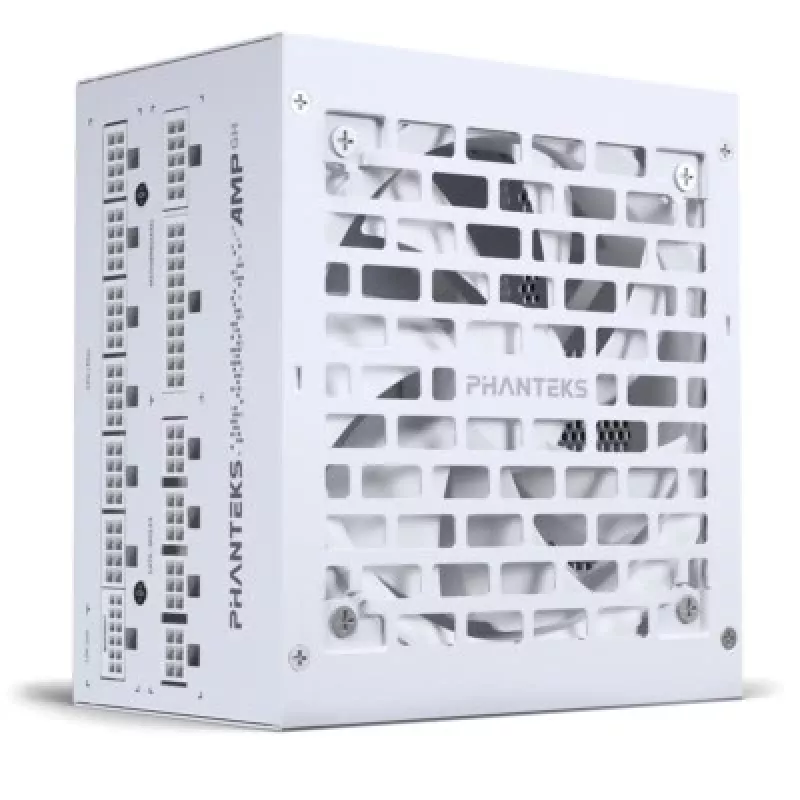 Barošanas bloks PHANTEKS AMP GH 850 W, 18+10 kontaktu ATX, pilnībā modulārs, 80 PLUS Gold, balts