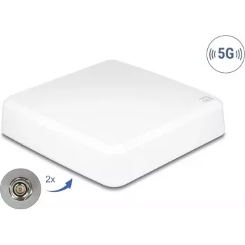 Virziena ārējā antena DELOCK 81467 — 5G, 2× N savienotāji, balta