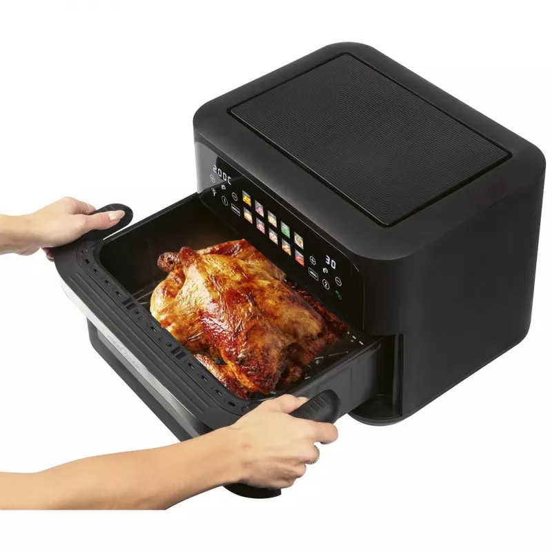 ProfiCook PC-FR 1313 H dubultā karstā gaisa friteris, 10 L, 2400 W, melns/nerūsējošais tērauds