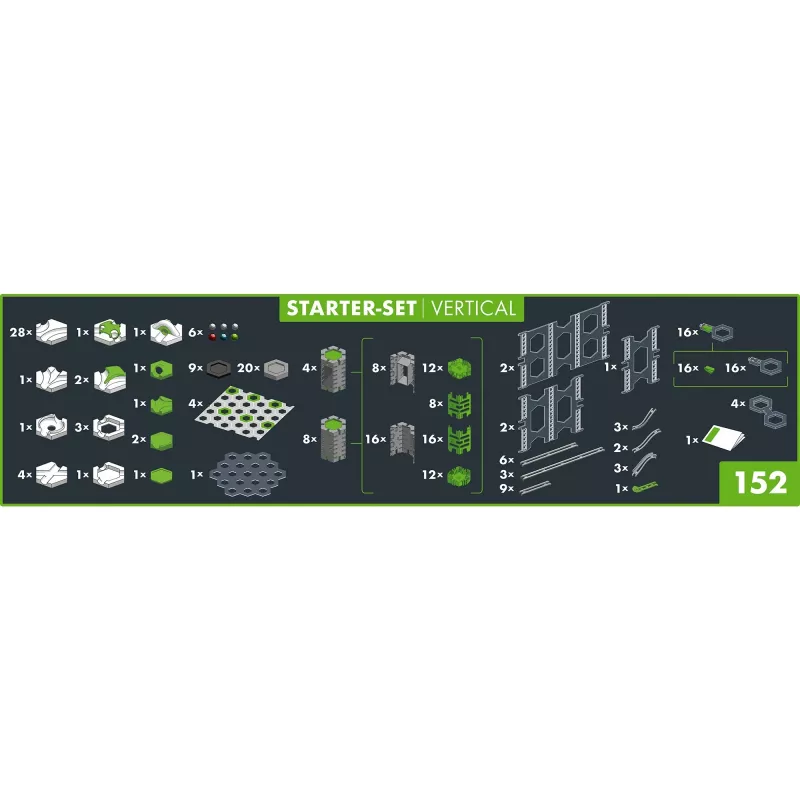 Rotaļlietu bumbiņu trase Ravensburger GraviTrax PRO Starter-Set Vertical vecumam 8+