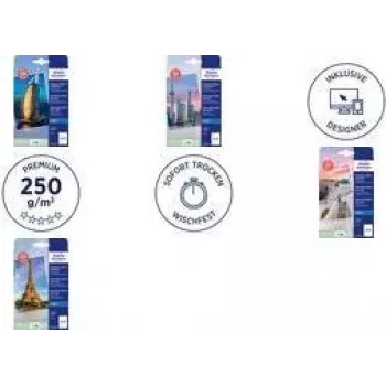 Foto papīrs Avery C2570-50 pusspīdīgs 250 g/m² tintes printeriem 50 gab.