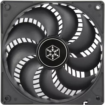 SilverStone SST-AP120I 120mm korpusa ventilators - melns