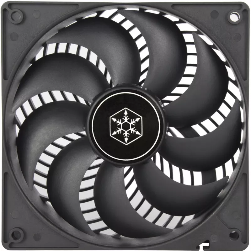 SilverStone SST-AP120I 120mm korpusa ventilators - melns