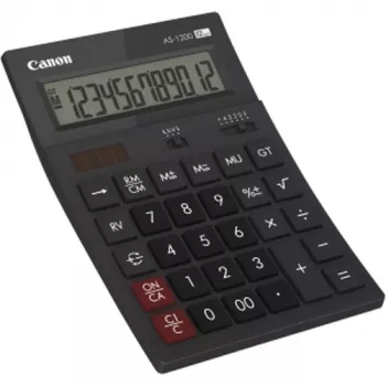 Canon AS1200HB kalkulators, galda, vienkāršais, pelēks