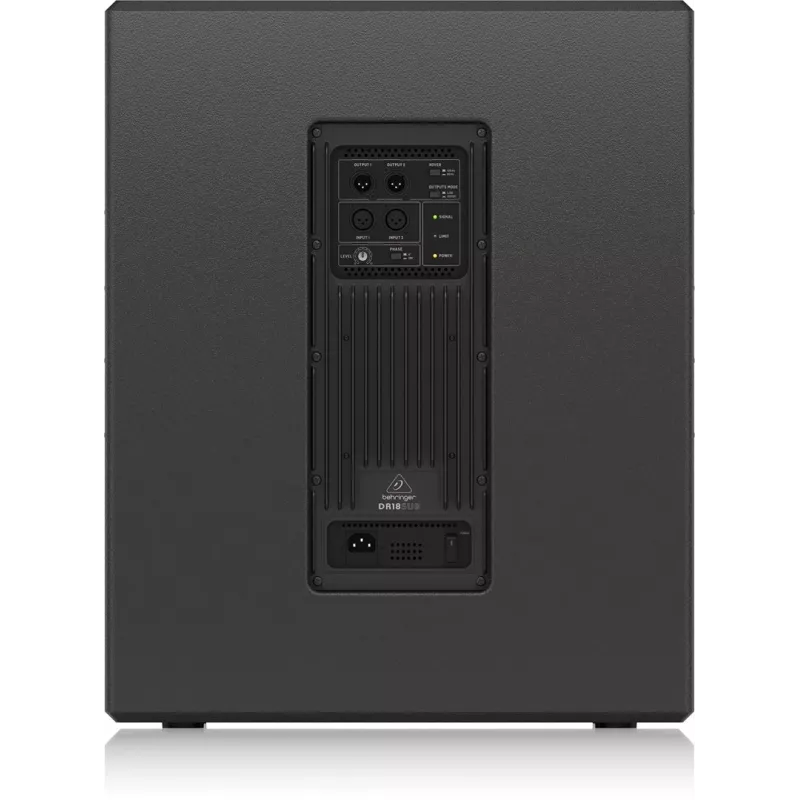 Behringer DR18SUB zemfrekvences skaļrunis Melns Aktīvais zemfrekvences skaļrunis 800 W