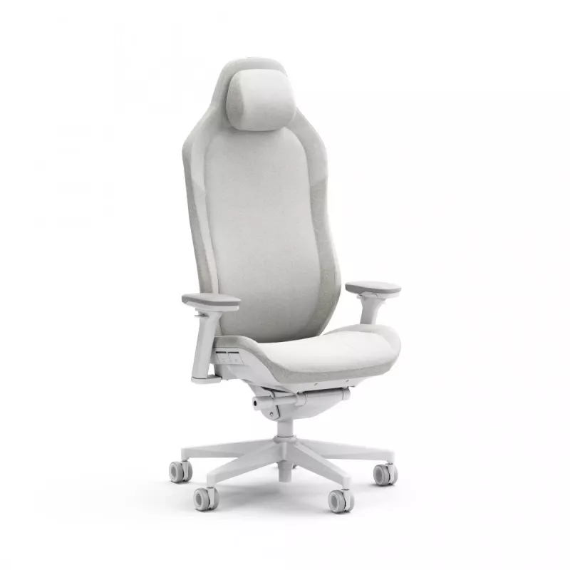 Fractal Design FD-CH-RE1F-02 spēļu krēsls, PC spēļu krēsls, polsterēts sēdeklis, balts