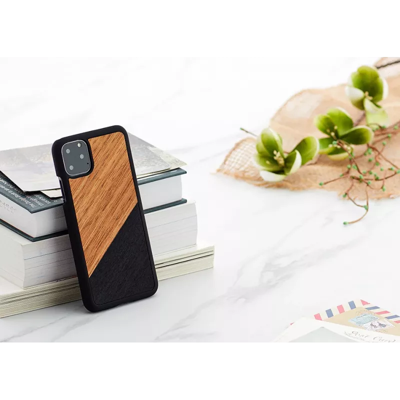 Viedtālruņa maciņš man and wood iPhone 11 Pro Max — western Melns apdare