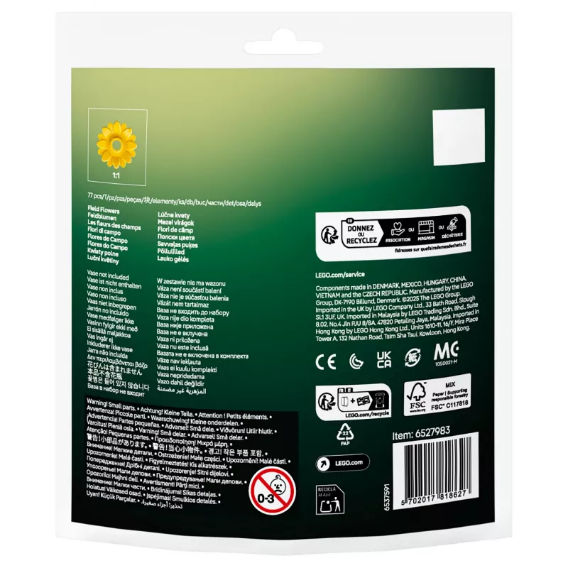 30701 Botanicals Feldblumen, Konstrukcijas rotaļlieta