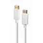 DisplayPort kabelis Gembird CC-DP2-6-W — DisplayPort uz DisplayPort, 1,8 m, balts
