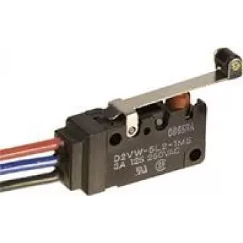 Omron D2VW-5L2A-1MS mikropārslēgs 250 V/DC 5 A 1 x ieslēgts/(ieslēgts) 1 gab. maiss