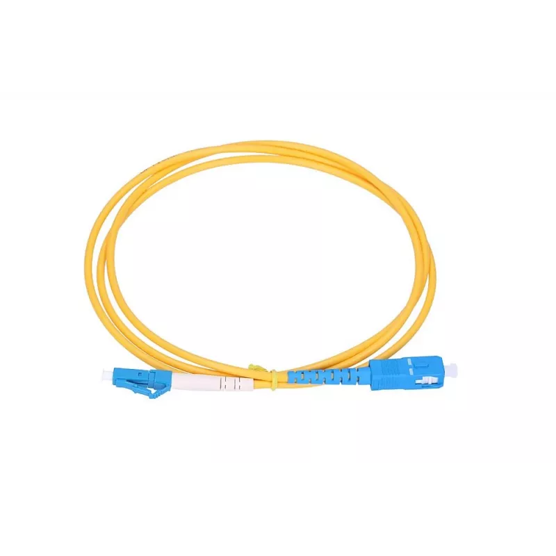 Extralink Patchcord LC/UPC-SC/UPC vienmoda simpleksais G652D 1 m