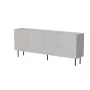 Kumode Cama Meble LUCCA 4D — 200 x 40 x 80 cm, kašmira krāsa, skaidu plātne