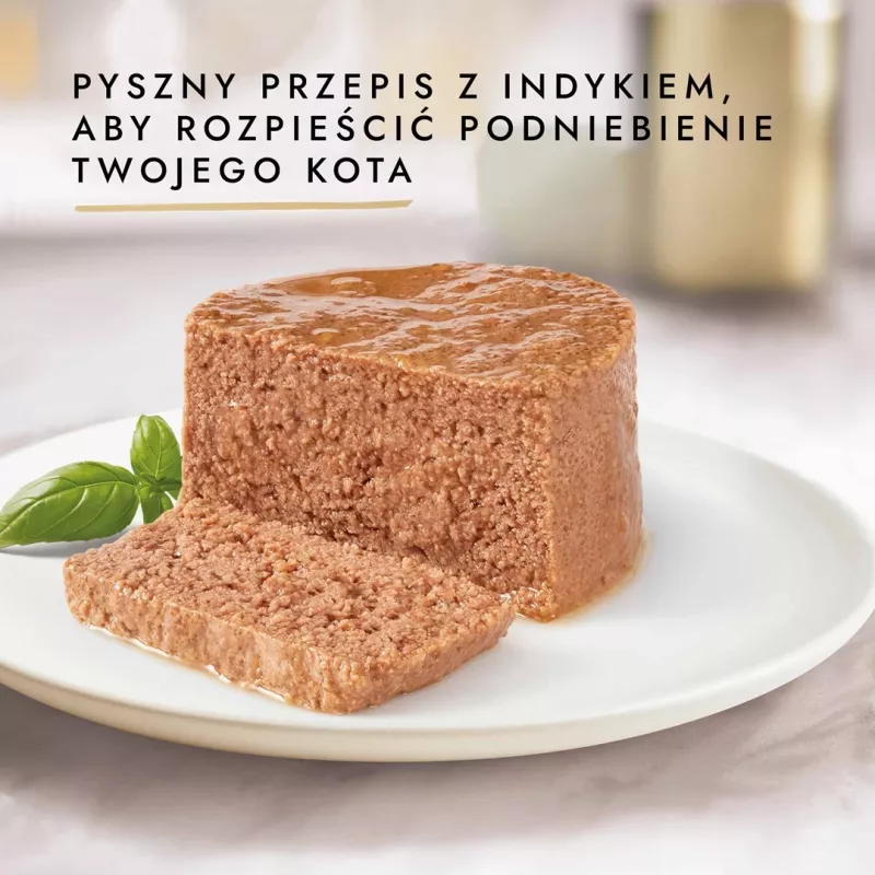Mitrā kaķu barība Purina Nestlé GOURMET Gold tītara 85 g konserva pieaugušiem kaķiem, liekā svara formula