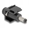 DeLOCK Keystone modulis DC 5.5 x 2.1 mm sievišķais uz DC 5.5 x 2.5 mm vīrišķais melns