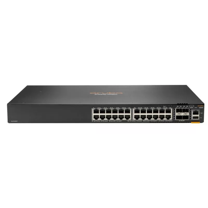 Pārvaldāms slēdzis HPE Aruba Networking CX 6200F 24G PoE 4SFP+ 370W