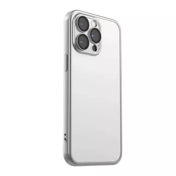 Aizsargājošs telefona maciņš Joyroom JR-15Q2 matēti pelēks iPhone 15 Pro, plāns aizsargapvalks ar precīziem izgriezumiem