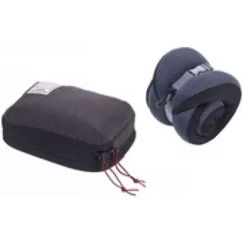 Ceļojumu spilvens kaklam TROIKA BBG61/GY — ergonomisks dizains, mīksts audums, pelēks