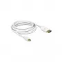 DisplayPort kabelis DeLOCK 83481 Mini DisplayPort 1 m Balts