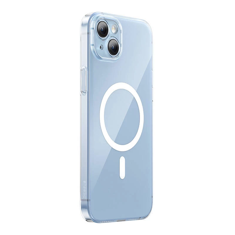 Baseus Crystal Series magnētiskais maciņš iPhone 14 Plus + rūdīts stikls
