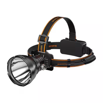 Galvas lukturis Superfire HL60 — 2300 lm, 330 m diapazons, uzlādējams galvas lukturis