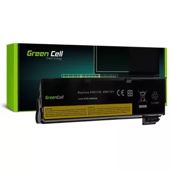 Baterija zaļa Cell LE57V2 Lenovo ThinkPad L450 T440 T450 X240 X250 – Li‑Ion 4400 mAh, melna