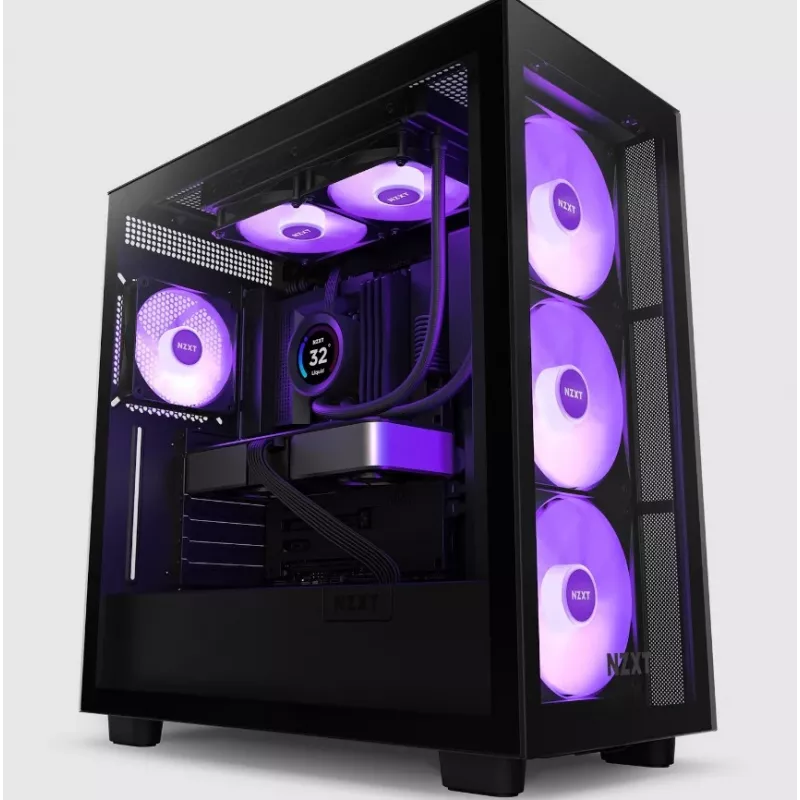 Universāls šķidruma dzesētājs NZXT Kraken Elite 240 RGB 12 cm melns