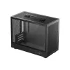 Datora korpuss DeepCool CH160 PLUS Small Form Factor SFF ATX/mATX, rūdīts stikls, USB-C, melns