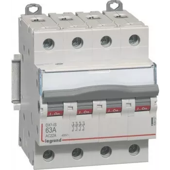 Noplūdes strāvas aizsargslēdzis Legrand Dx3 4P 63A (modelis 406487)